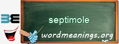 WordMeaning blackboard for septimole